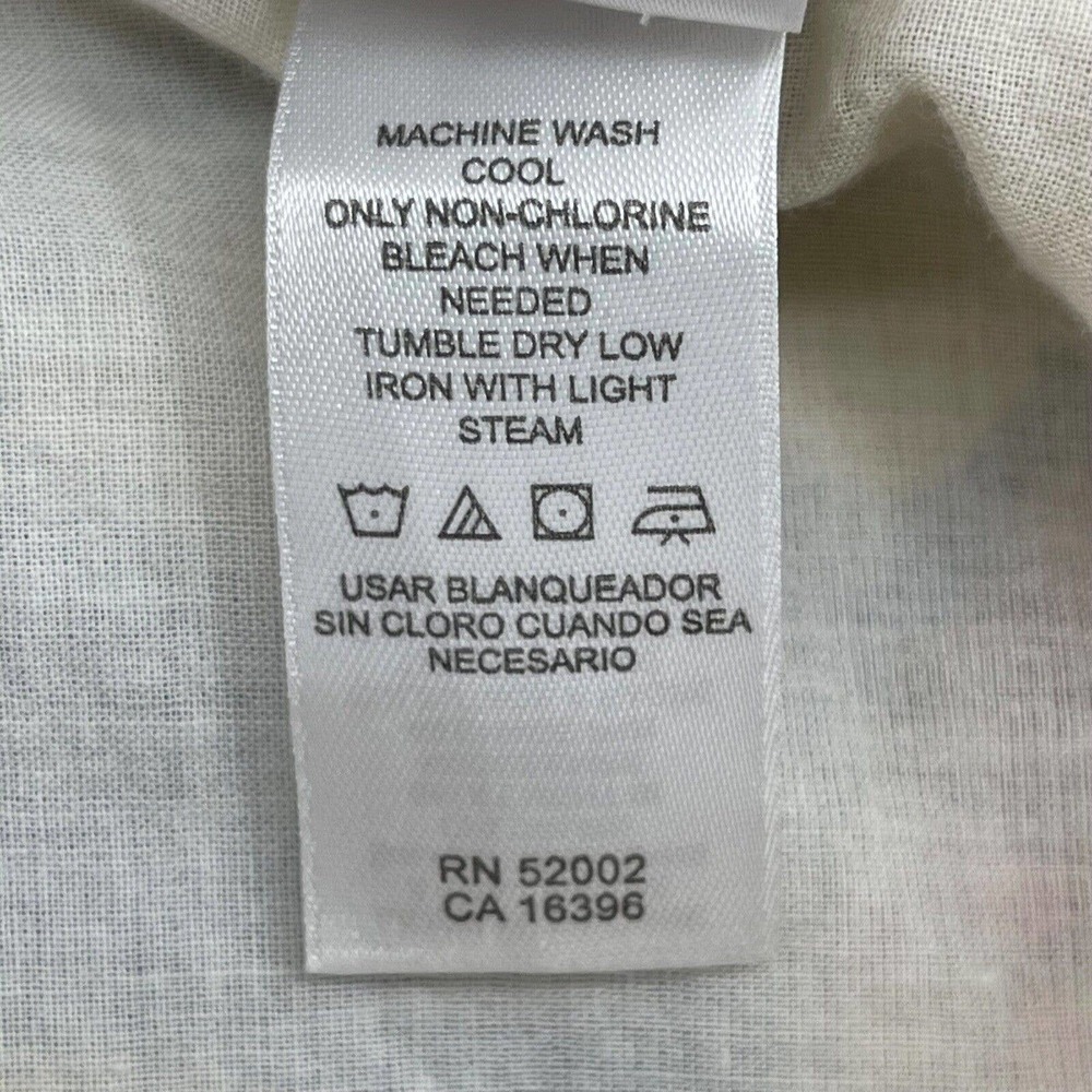 Liz Claiborne Linen Skirt Womens 12 Beige European Vacation Cafe Market Novelty - Picture 7 of 11